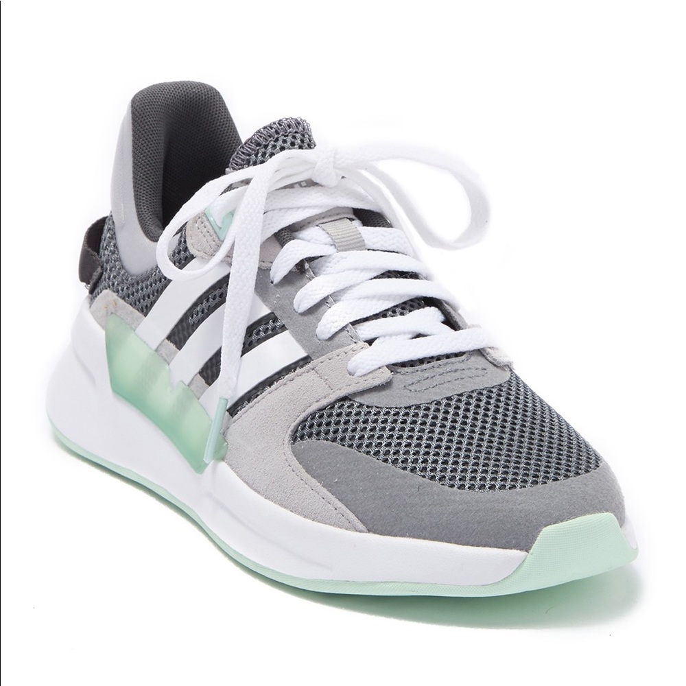 Adidas Run90s Sneakers Gray White Mint Green - Picture 7 of 9